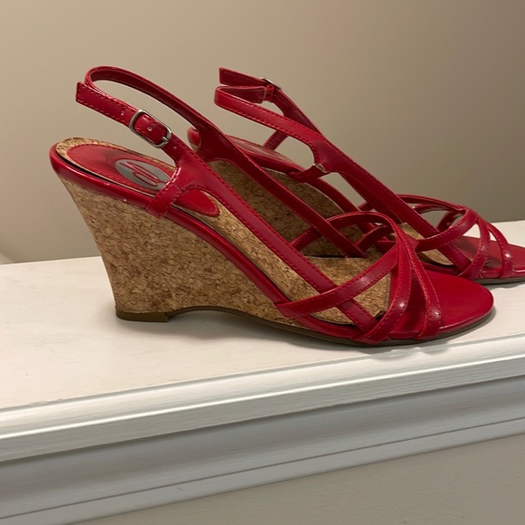 dl Shoes Womens Red Wedge Heels Poshmark